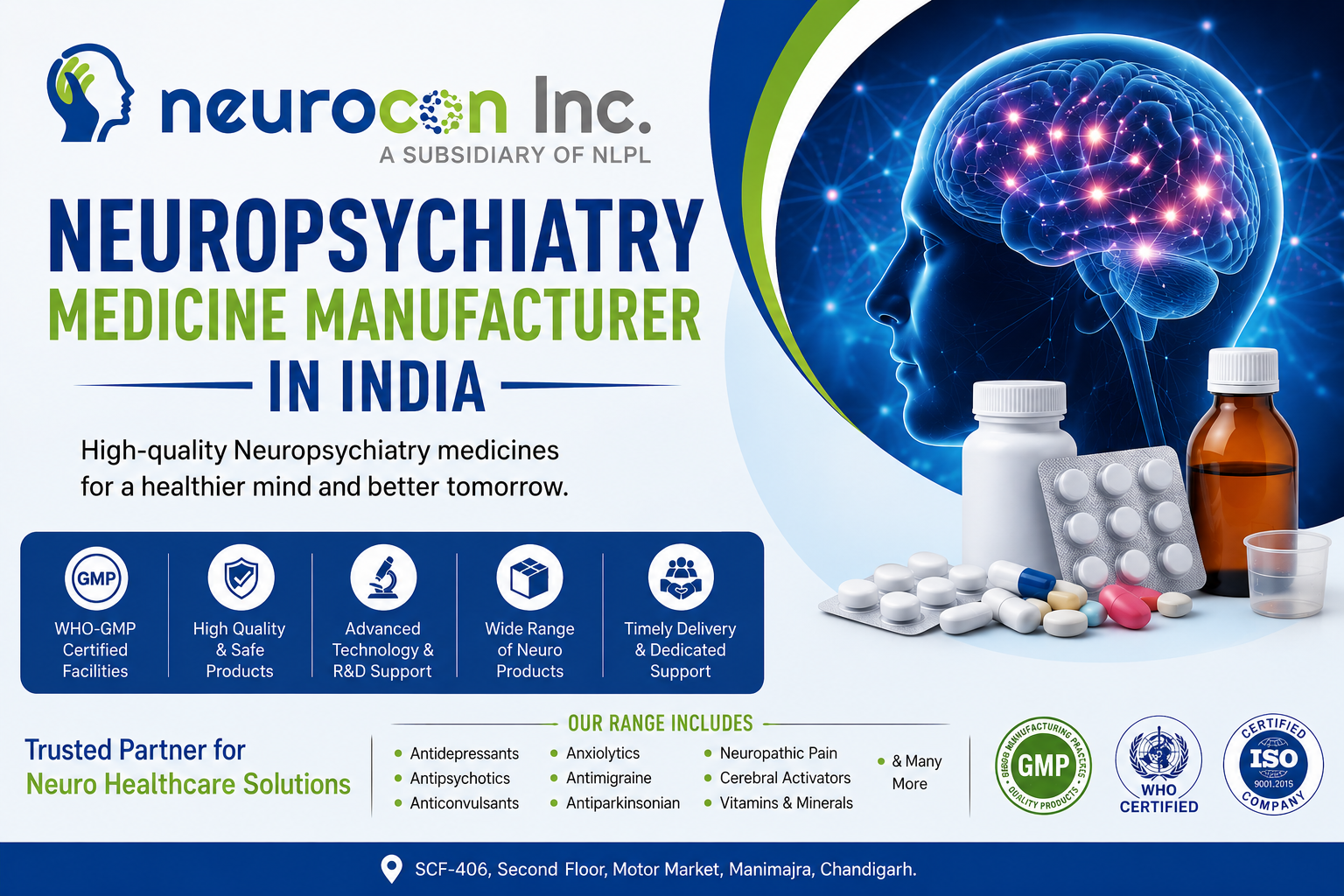 Neuropsychiatry Medicine Manufacturer In India