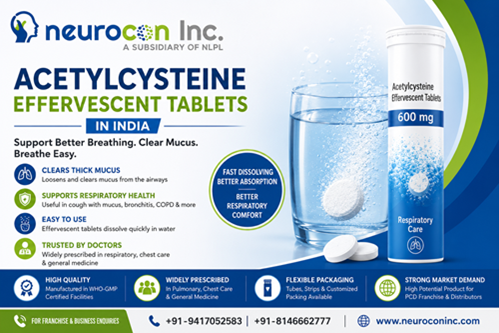 Acetylcysteine Effervescent Tablets in India