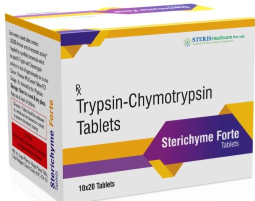 Trypsin Chymotrypsin Tablets in India