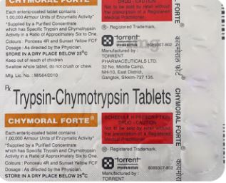 Trypsin Chymotrypsin Tablets in India